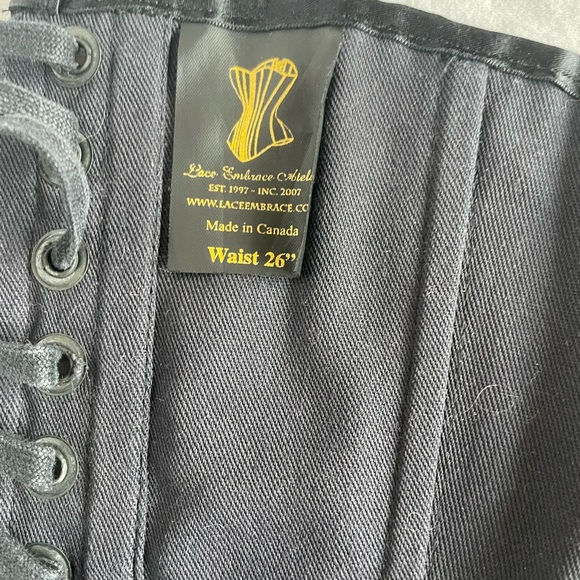 Black Satin Corset - Picture 8 of 10